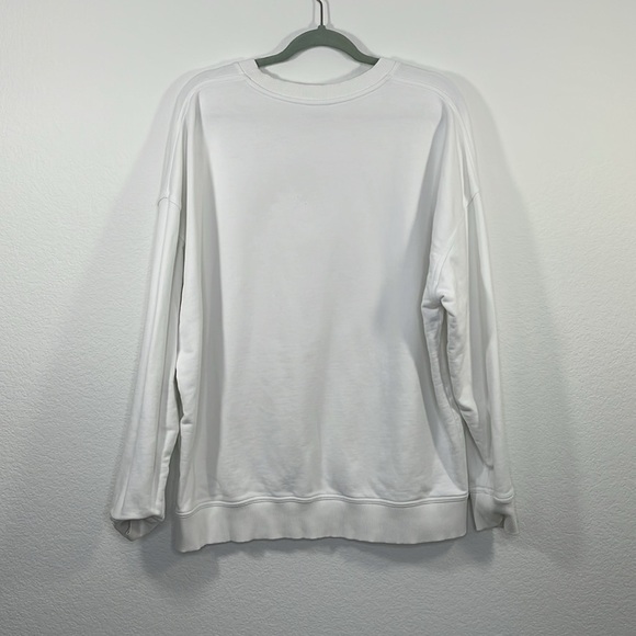 Outdoor Voices Crewneck Sweatshirt White Hippie Groovy Sunset Print Size XL - Picture 5 of 7